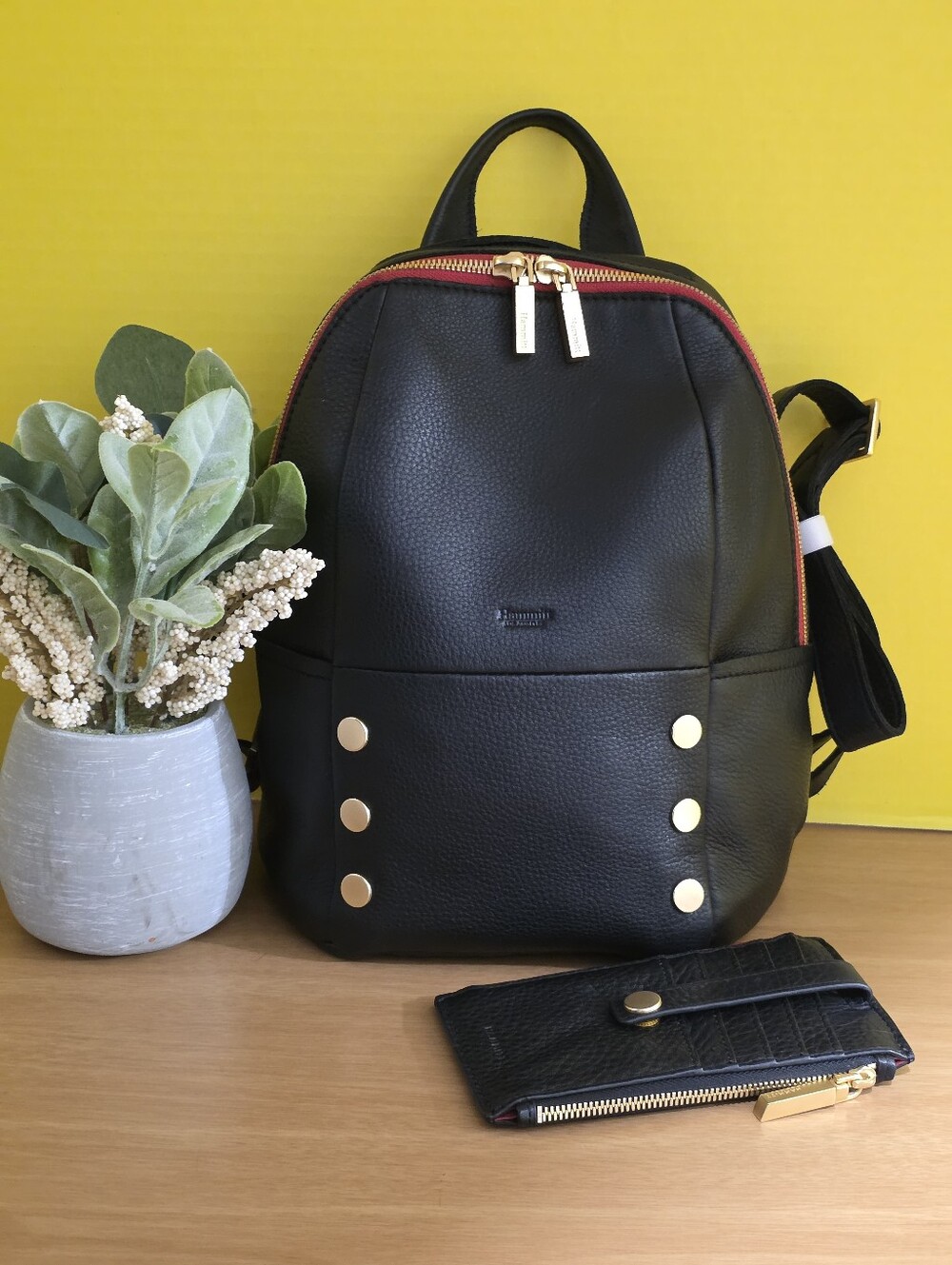 !! 2PCS!! Hammitt MD Backpack with Gold Accents & 210 Wallet - Picture 2 of 10